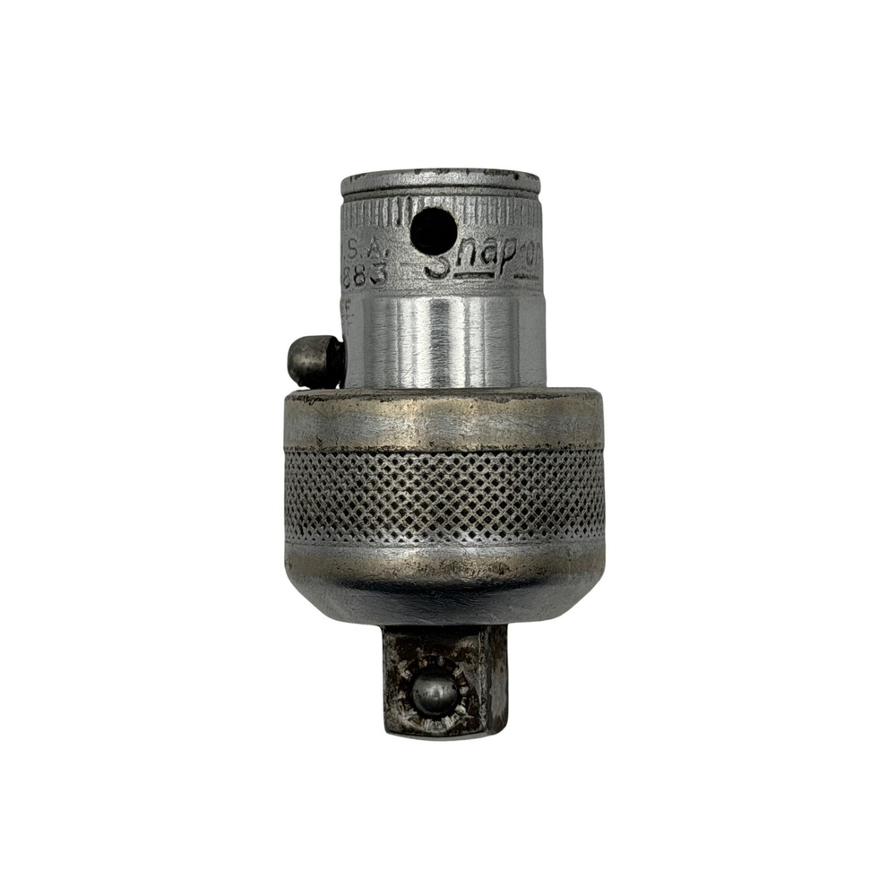 Snap-on F-67 3/8" Drive Reversible Ratcheting Adapter USA Vintage Knurled Tool